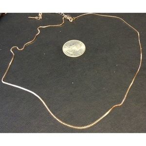 NWOT Rose Tone Fashion Box Chain (C600)